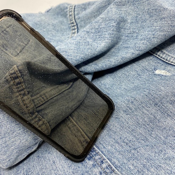 iPhone XS Max Case Clear Black Glitter Cover NEW - Picture 5 of 7